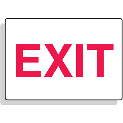 Fiberglass Sign - Exit
