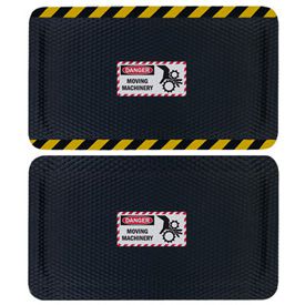 Hog Heaven Safety Message Anti-Fatigue Mats - Danger Moving Machinery