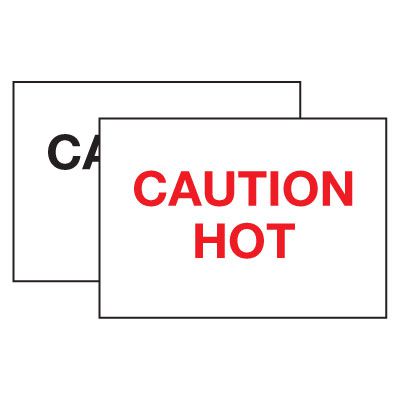 Hot Adhesion Labels - Caution Hot