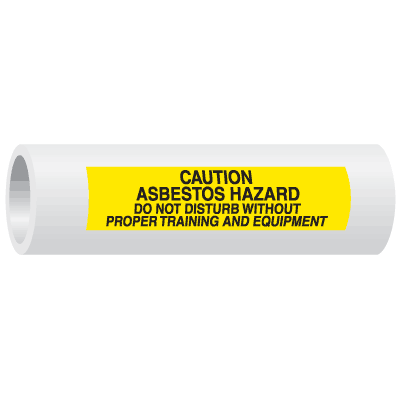 Seton Code™ Caution Asbestos Hazard Insulation Marker