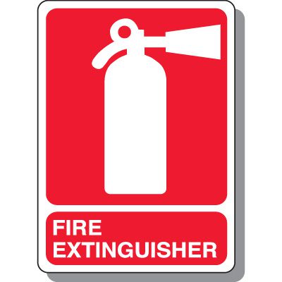 Interior Decor Sign - Fire Extinguisher with Graphic