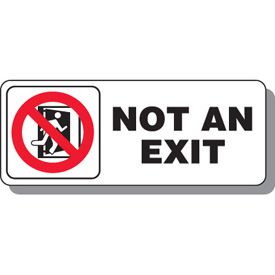 Interior Décor Sign - Not an Exit with Graphic