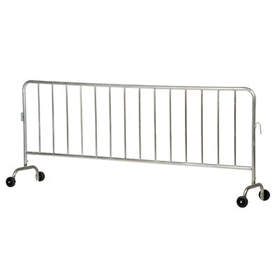 Interlocking Crowd Control Barriers With 2 Wheels