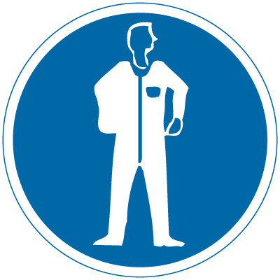 International Symbols Labels - Protective Clothing Required (Graphic)