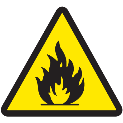 International Warning Labels - Flammable Material