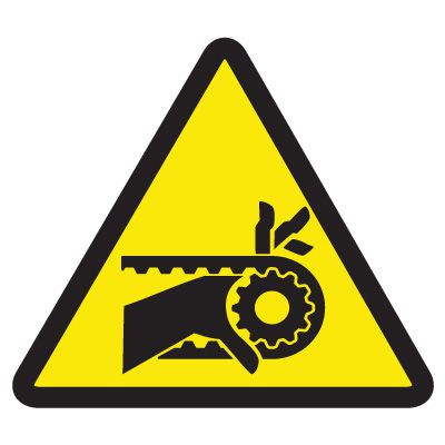International Symbols Labels - Chain Drive Entanglement Hazard