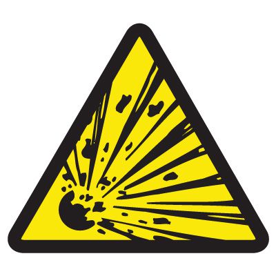International Symbols Labels - Explosive Hazard