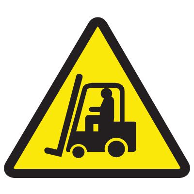 International Symbols Labels - Lift Truck Hazard