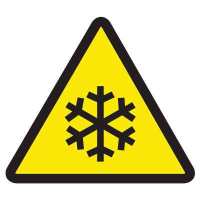 International Symbols Labels - Low Temperature Hazard