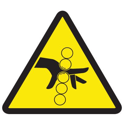 International Symbols Labels - Pinch Point Hazard