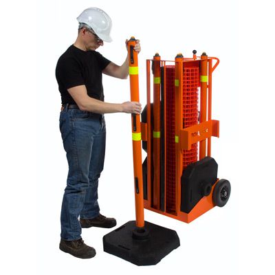 IRONguard Portable Safety Zone Fence Post