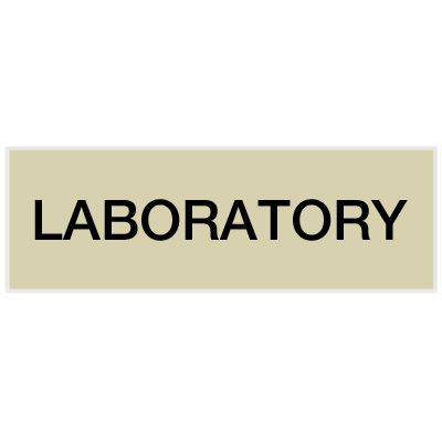 Laboratory - Engraved Standard Worded Signs