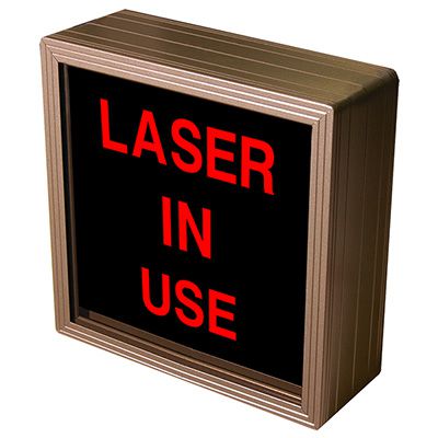 Laser In Use Backlit LED Sign