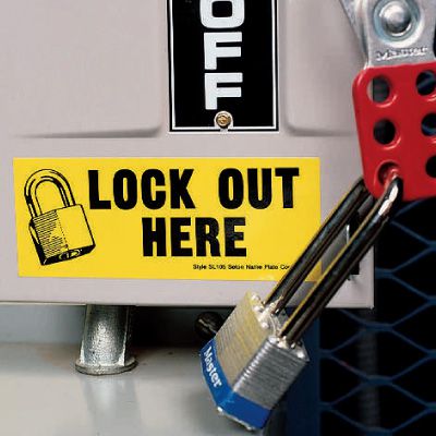 Lockout Labels - Lock Out Here