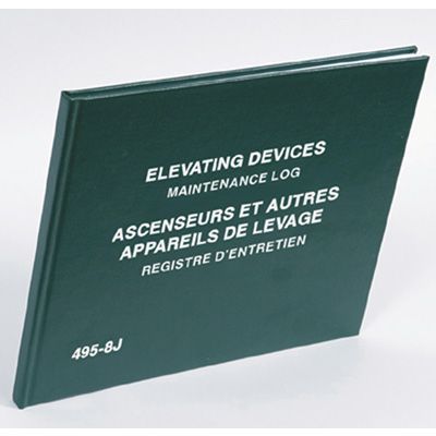 Elevating Devices Log Book@ Bilingual