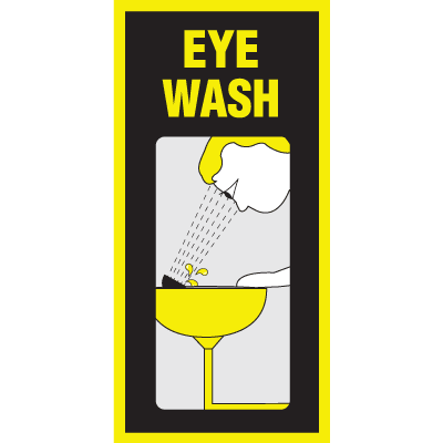 Luminous Eyewash Signs