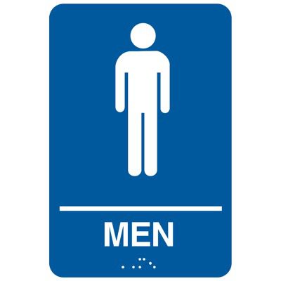 Men ADA - Economy Braille Signs