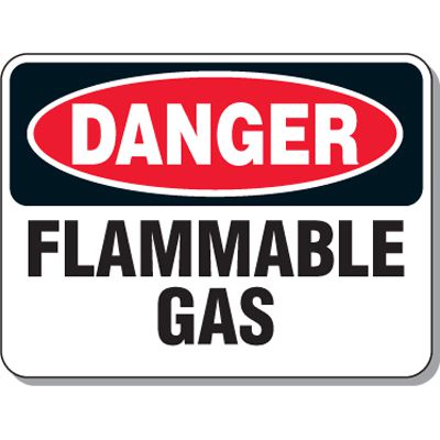Chemical & Flammable Signs - Danger Flammable Gas