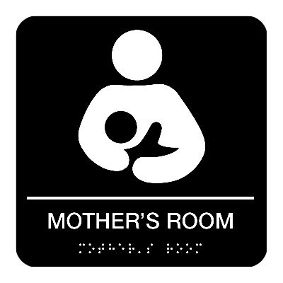 Mother's Room - Graphic Braille Signs