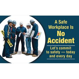 Motivational Banners - A Safe Workplace Is No Accident
