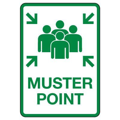 Muster Point With Arrows Sign