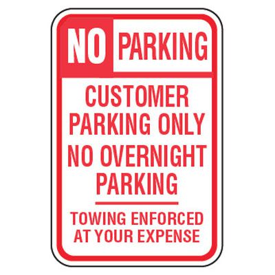 No Parking Signs - No Parking Customer Only