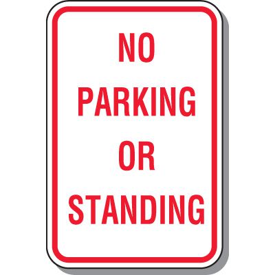 No Parking Signs - No Parking Or Standing