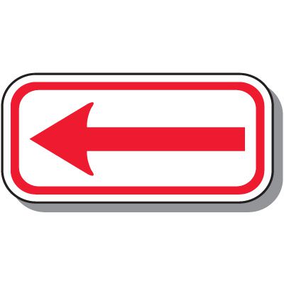 No Parking Signs - One-Way Arrow