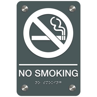 No Smoking - Premium ADA Facility Signs