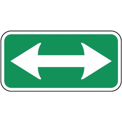 Reserved Parking Signs - 2-Way Arrow