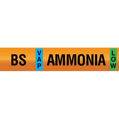 Opti-Code™ Ammonia Pipe Markers - Booster Suction