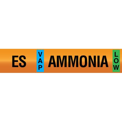 Opti-Code® Ammonia Pipe Markers - Economizer Suction