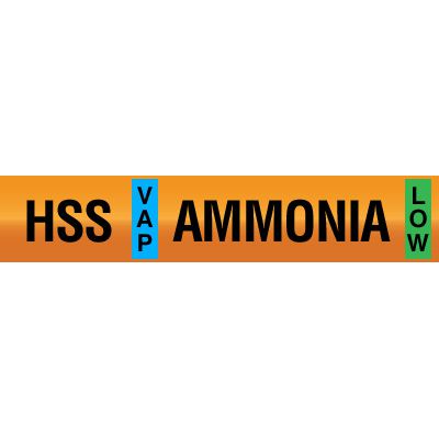 Opti-Code™ Ammonia Pipe Markers - High Stage Suction