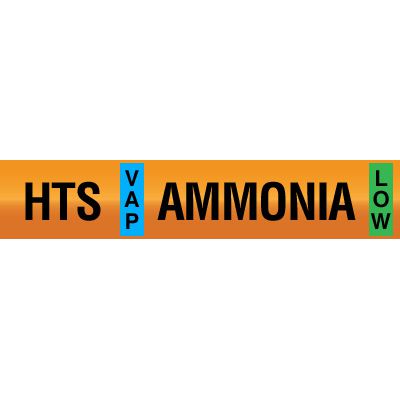 Opti-Code™ Ammonia Pipe Markers - High Temperature Suction