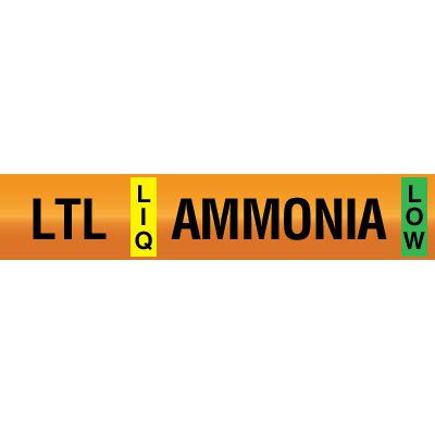 Opti-Code™ Ammonia Pipe Markers - Low Temperature Liquid