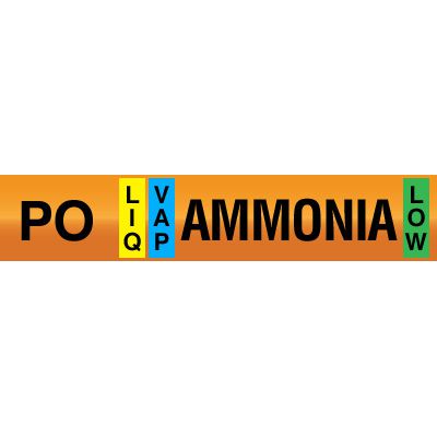 Opti-Code™ Ammonia Pipe Markers - Pump Drain