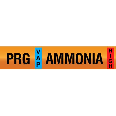 Opti-Code™ Ammonia Pipe Markers - Purge