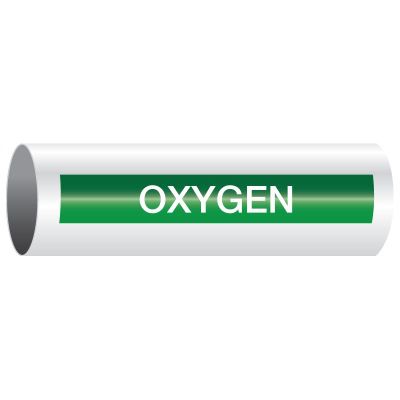 Opti-Code® Self-Adhesive Pipe Markers - Oxygen