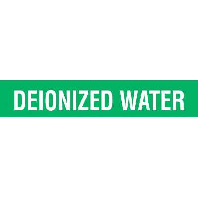 Opti-Code Pipe Markers - Deionized Water