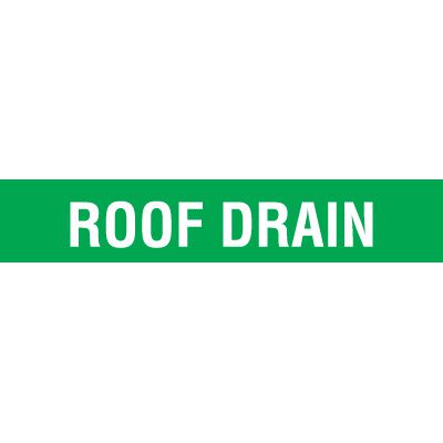 Opti-Code Pipe Markers - Roof Drain