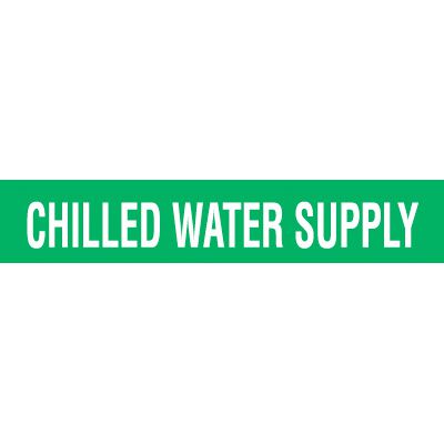 Opti-Code Pipe Markers - Chilled Water Supply