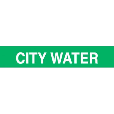 Opti-Code Pipe Markers - City Water