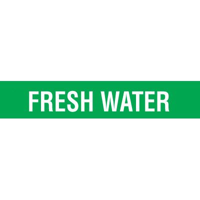 Opti-Code® Self-Adhesive Pipe Marker - Fresh Water