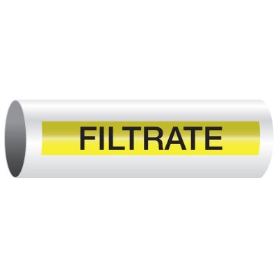 Opti-Code® Self-Adhesive Pipe Markers - Filtrate