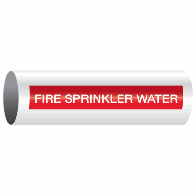 Opti-Code™ Self-Adhesive Pipe Markers - Fire Sprinkler Water