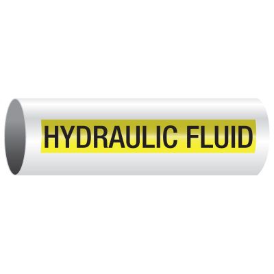 Opti-Code® Self-Adhesive Pipe Markers - Hydraulic Fluid