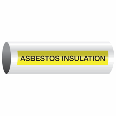 Opti-Code® Self-Adhesive Pipe Markers - Asbestos Insulation