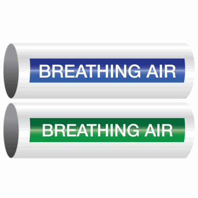 Opti-Code® Self-Adhesive Pipe Markers - Breathing Air