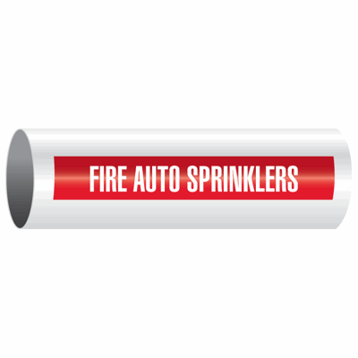 Opti-Code® Self-Adhesive Pipe Markers - Fire Auto Sprinklers