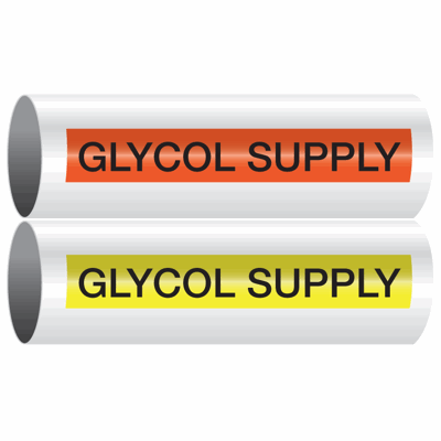 Opti-Code® Self-Adhesive Pipe Markers - Glycol Supply